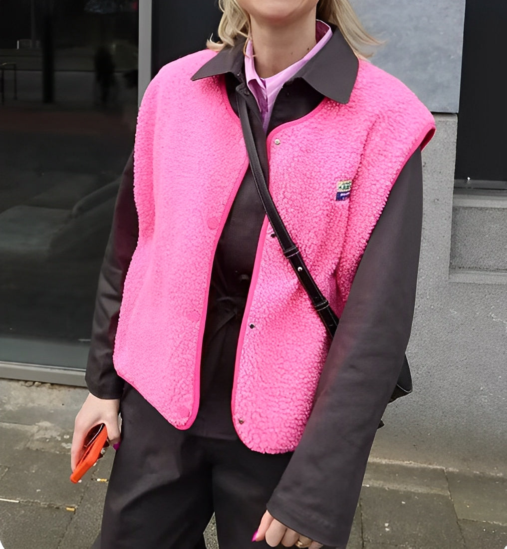 Dames Fleece Bodywarmer Roze