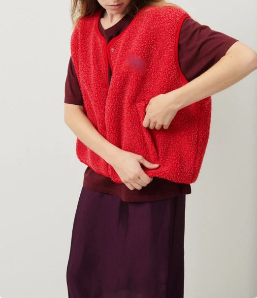 Dames Fleece Bodywarmer Rood