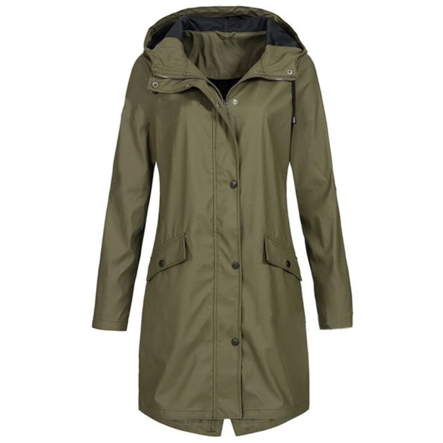 Dames Regenjas met Capuchon en Zakken