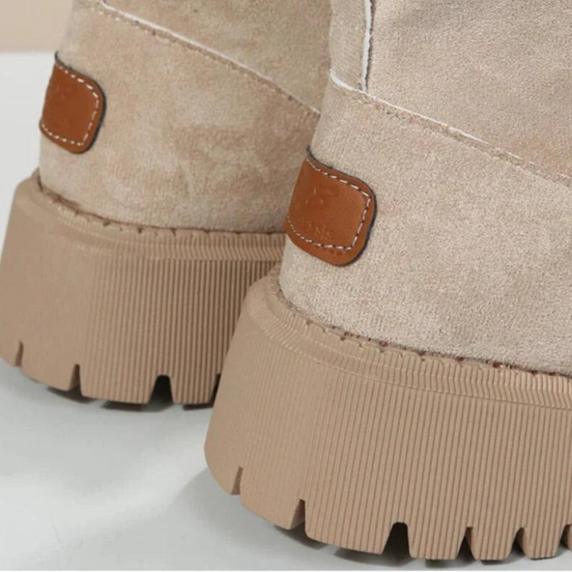 Dames Winterboots Enkelhoogte met Hoge Zool en Zachte Voering