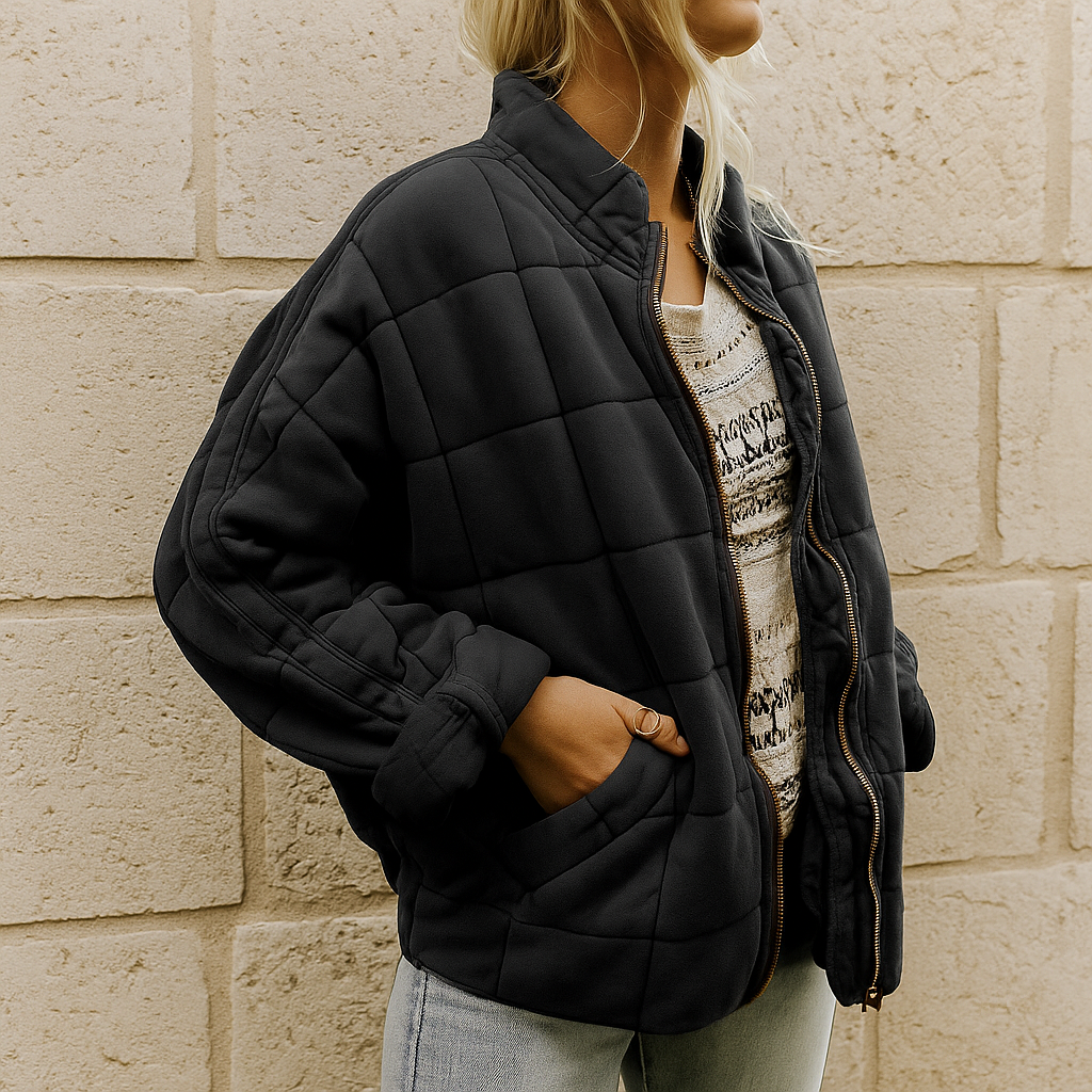 Dames Winterjas met Lange Lape en Chic Ontwerp voor Koude Dagen 1