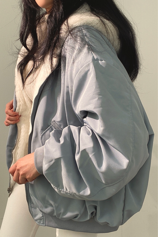 Dames Oversized Fleece Winterjas