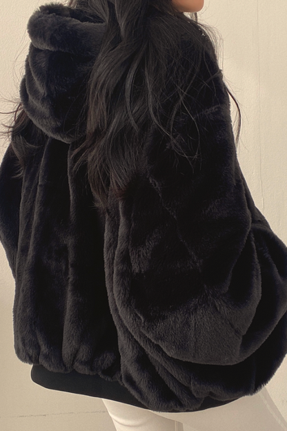 Dames Oversized Fleece Winterjas