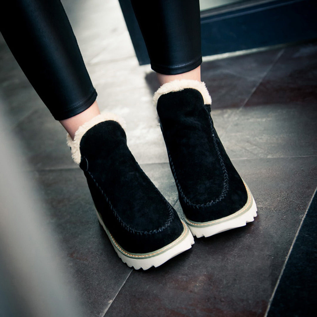 Dames Winterlaarzen met Antislip Zool en Fleece