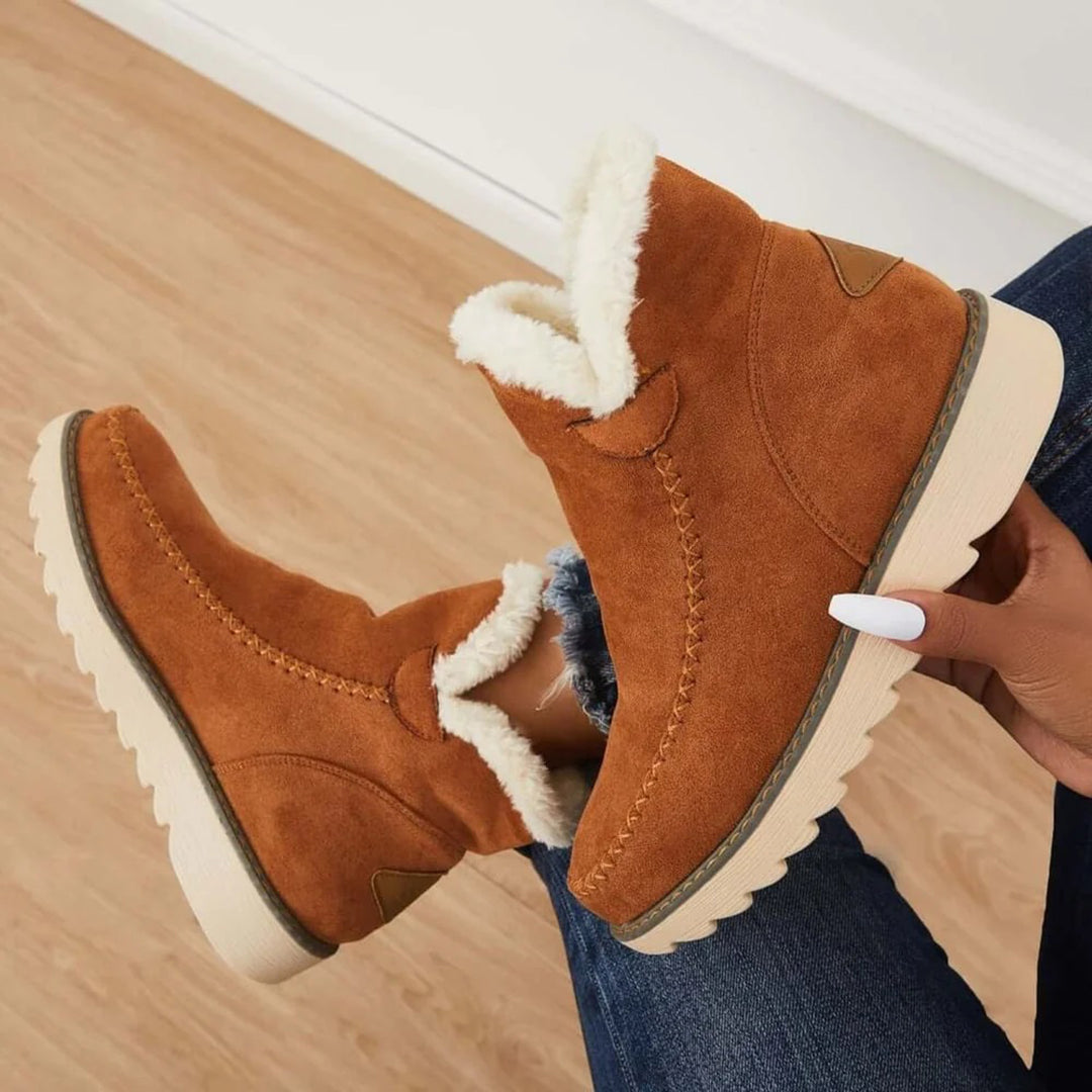 Dames Winterlaarzen met Antislip Zool en Fleece