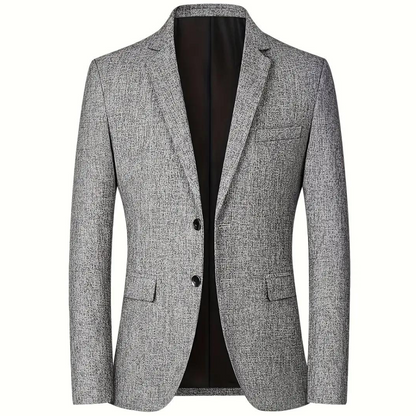 Heren Blazer met Klassiek Ontwerp Grijs