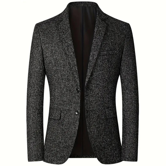 Heren Blazer met Klassiek Ontwerp Zwart