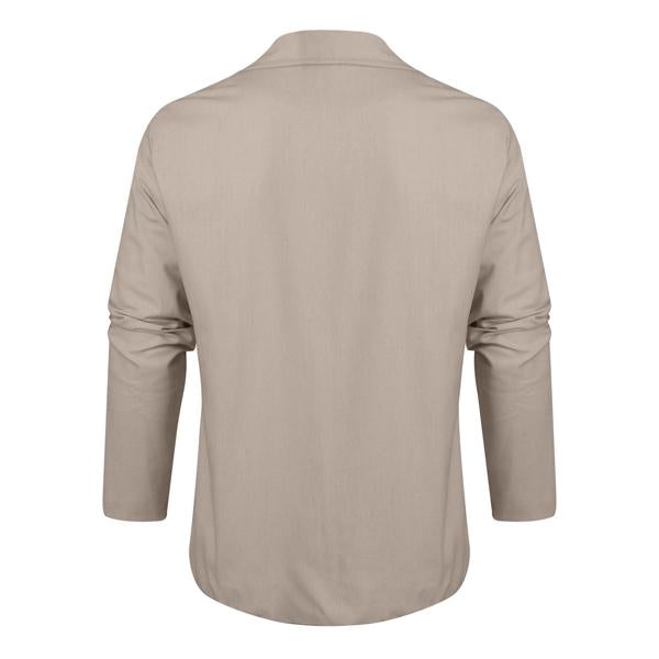 Heren Casual Overhemd met Lage Omgeslagen Hals