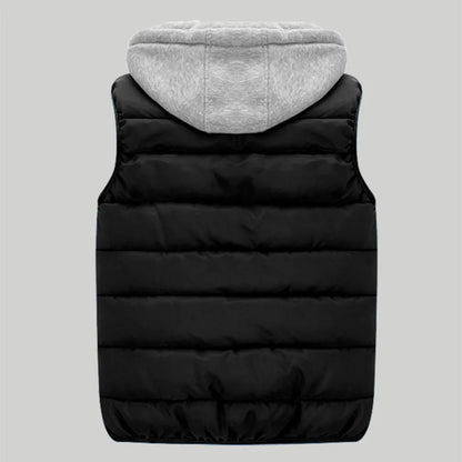 Heren Bodywarmer met Capuchon Gewatteerd