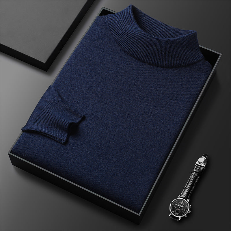 Heren Coltrui met Halfhoge Hals Marineblauw