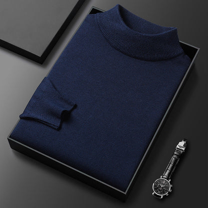 Heren Coltrui met Halfhoge Hals Marineblauw