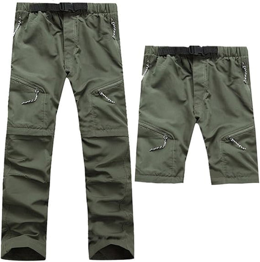 Heren Outdoorbroek met Afritsbare Benen en Rechte Pijpen
