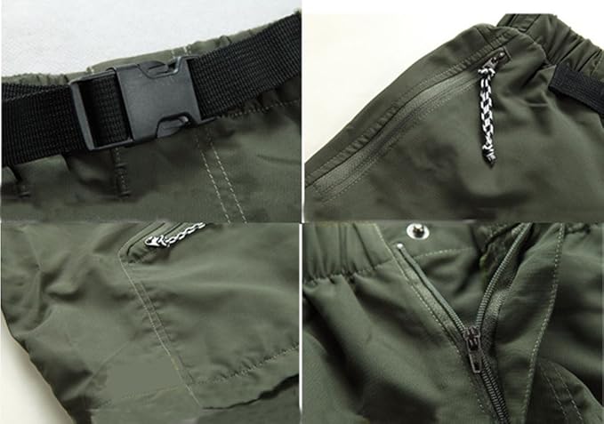 Heren Outdoorbroek met Afritsbare Benen en Rechte Pijpen