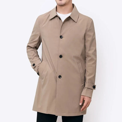 Heren Trenchcoat Overjas Klassiek Model