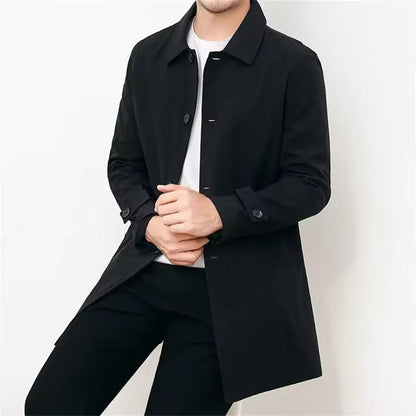Heren Trenchcoat Overjas Klassiek Model