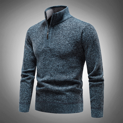 Heren Pullover met Halfhoge Kraag