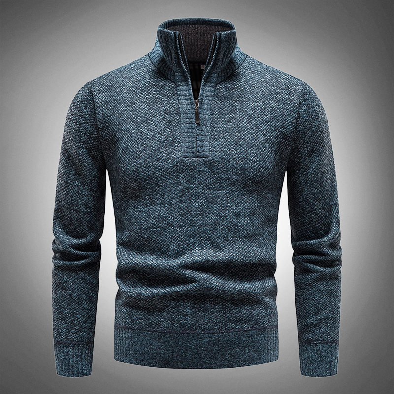 Heren Pullover met Halfhoge Kraag
