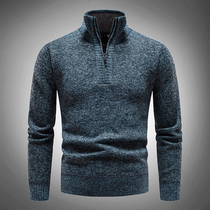 Heren Pullover met Halfhoge Kraag