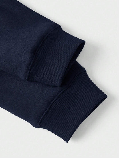 Heren Trui met Halve Rits en Opstaande Kraag