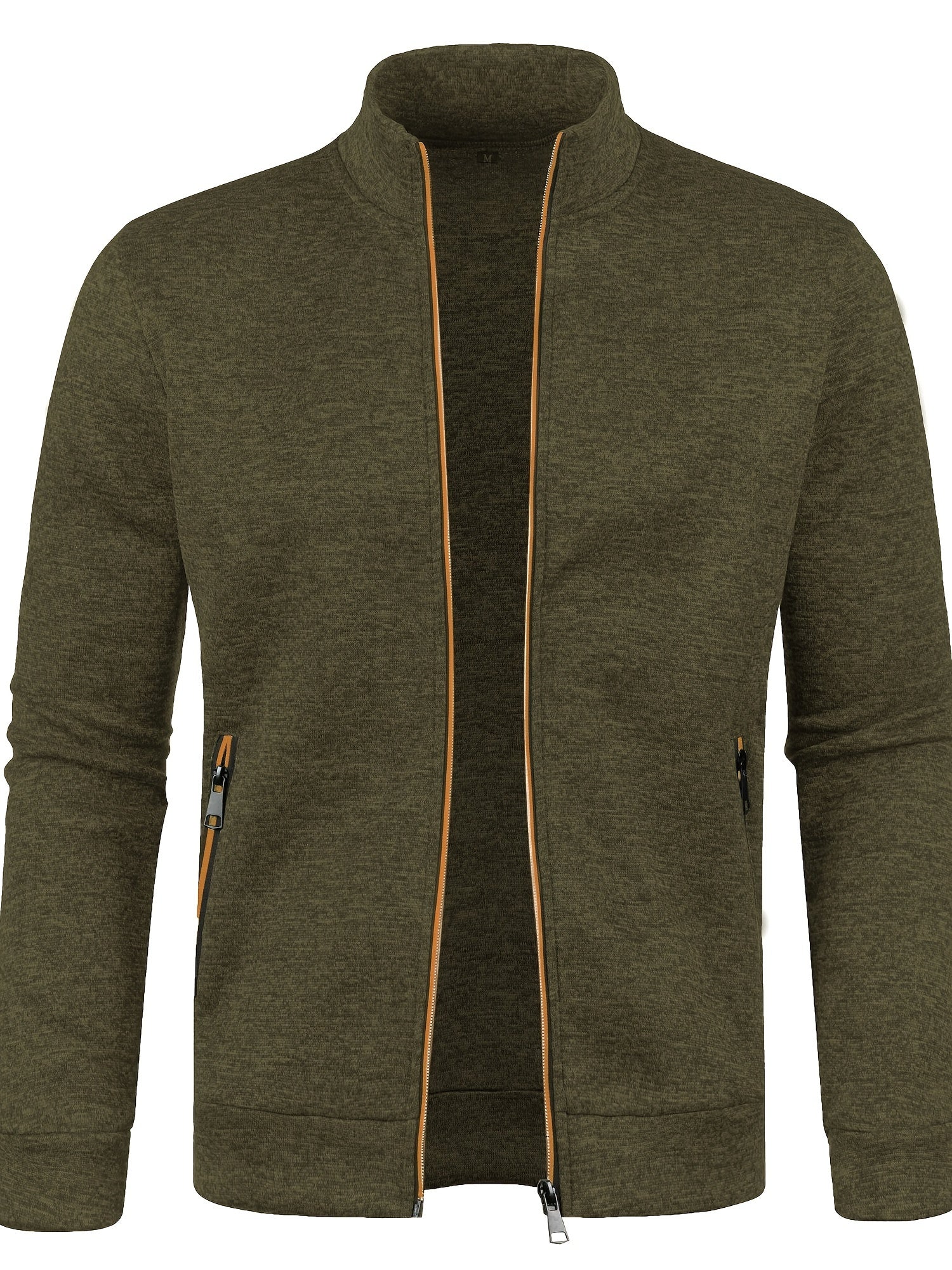 Heren Vest met Rits Groen
