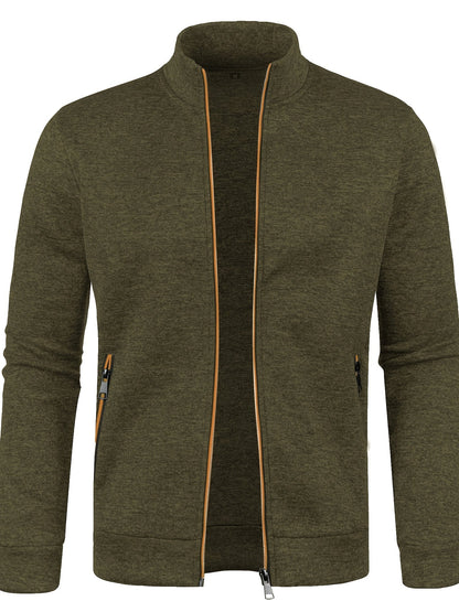 Heren Vest met Rits Groen