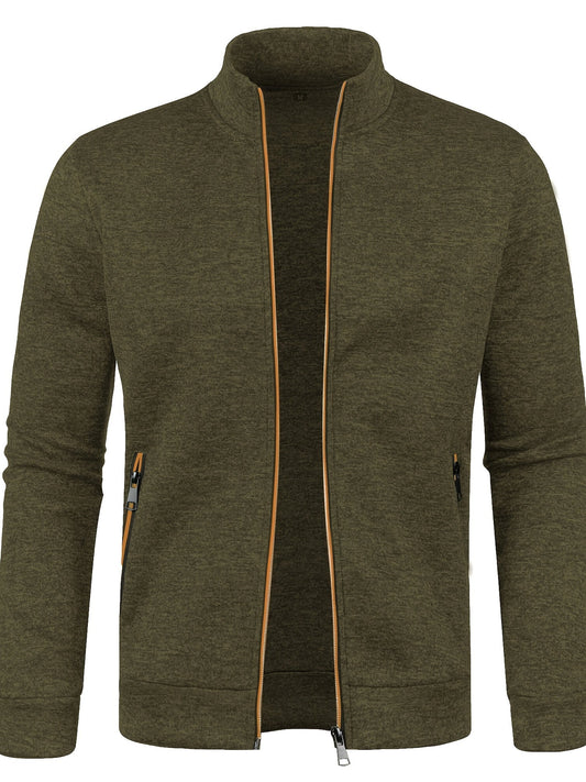 Heren Vest met Rits Groen