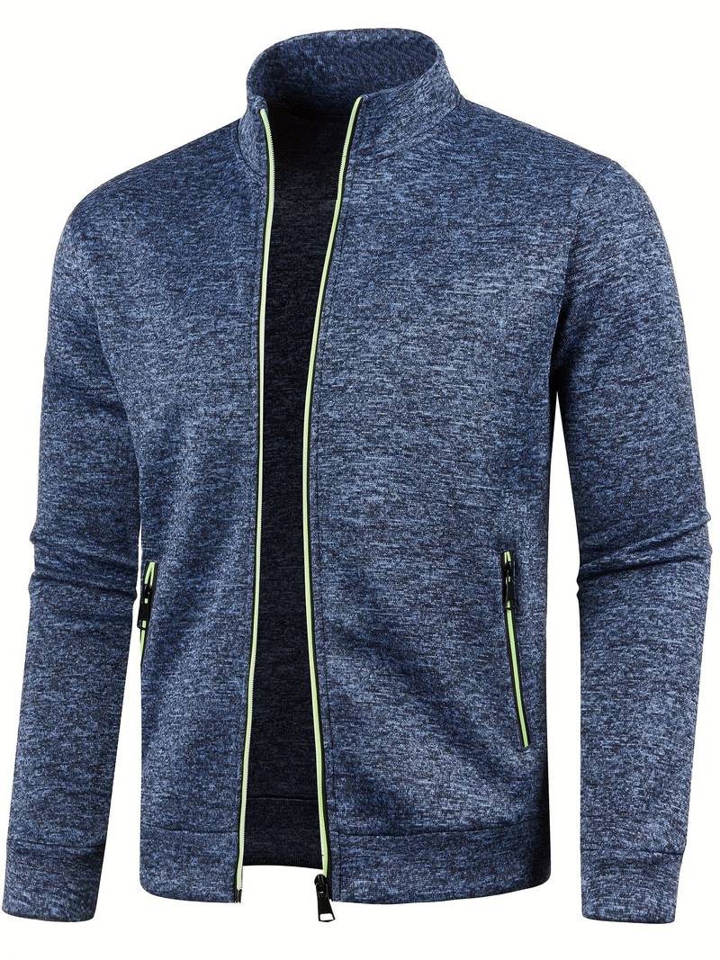 Heren Vest met Rits Marineblauw