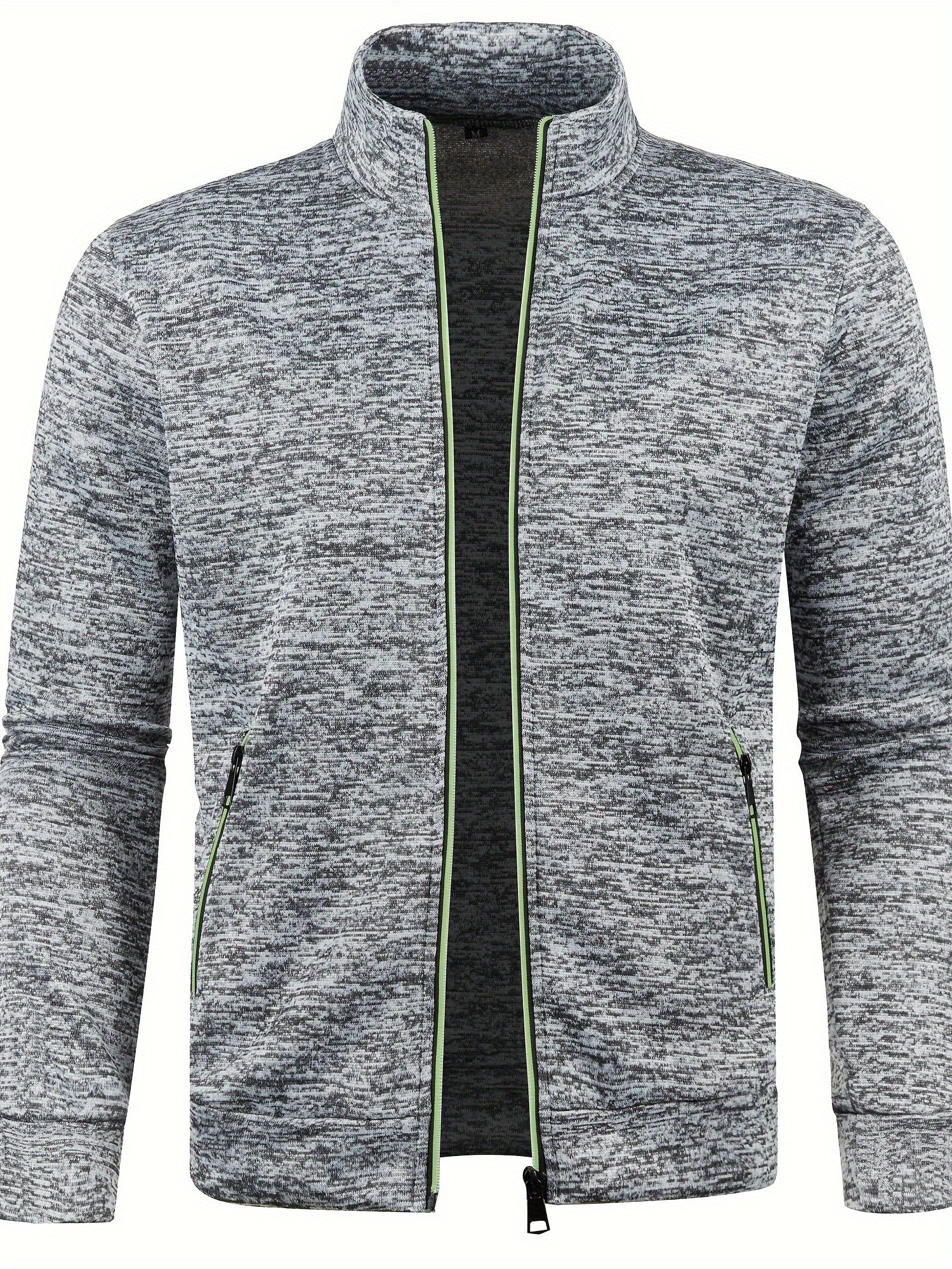 Heren Vest met Rits Grijs
