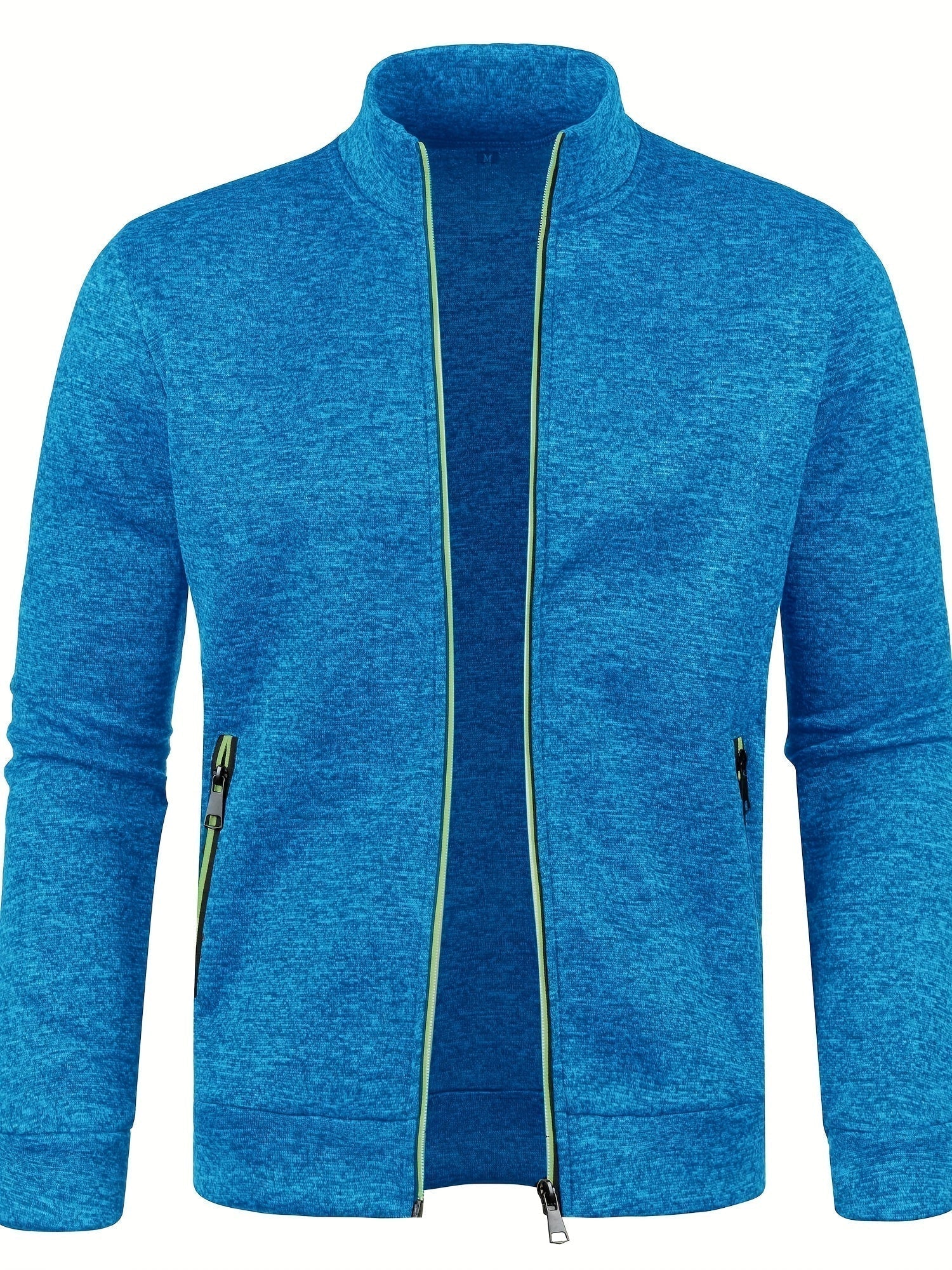 Heren Vest met Rits Blauw