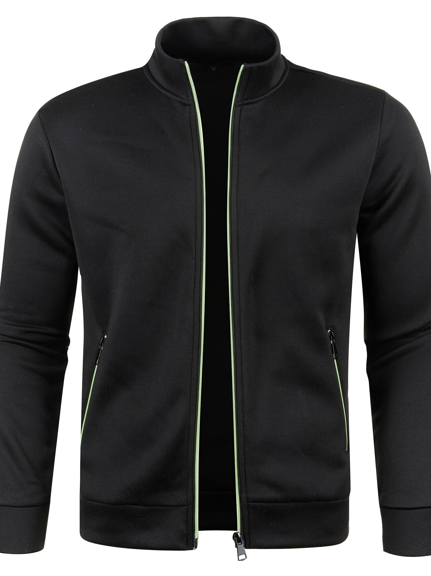 Heren Vest met Rits Zwart