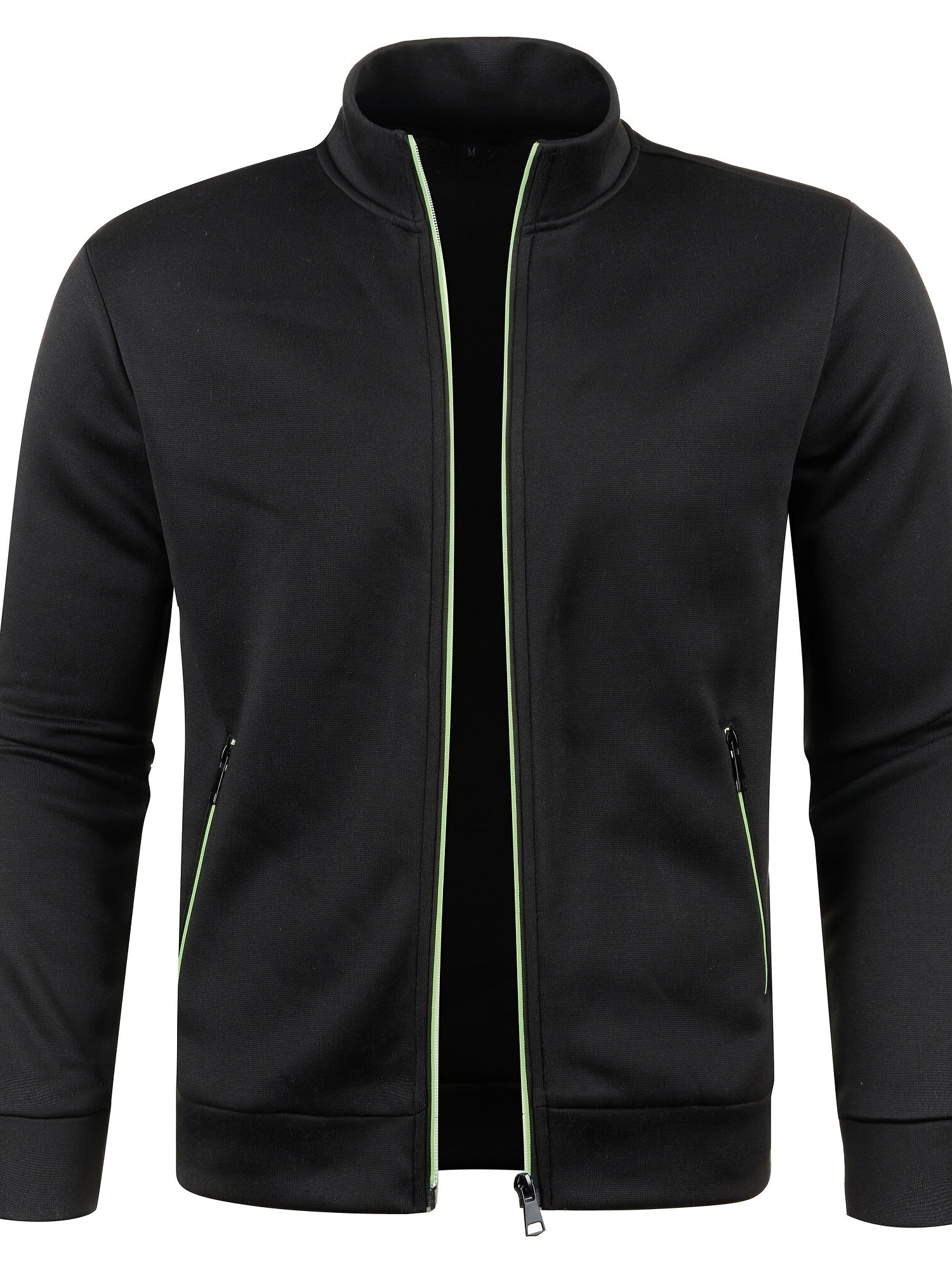 Heren Vest met Rits Zwart