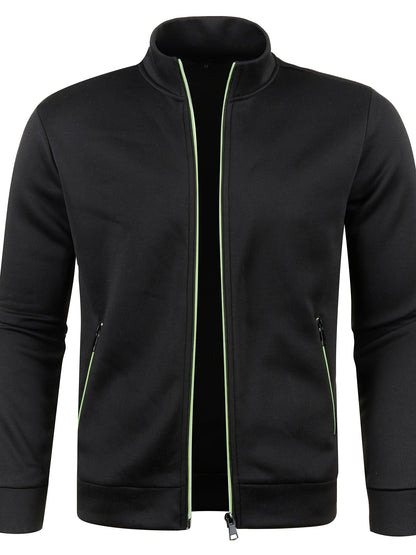 Heren Vest met Rits Zwart