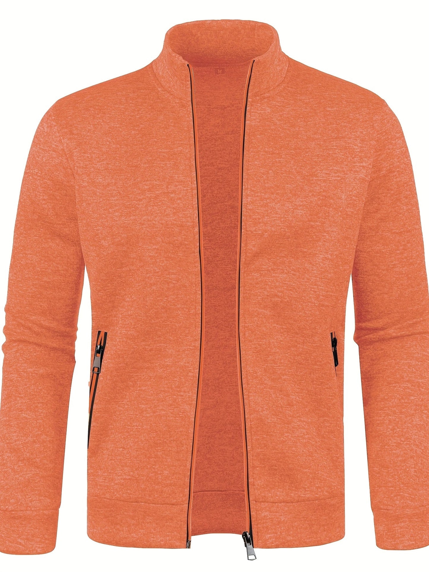 Heren Vest met Rits Oranje