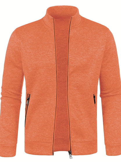 Heren Vest met Rits Oranje