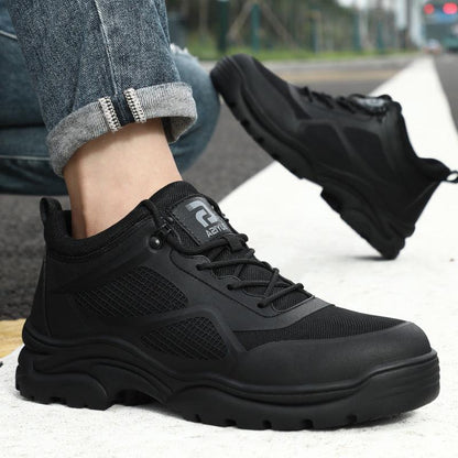 Heren Werkschoenen met Stalen Neus en Antislipzool lage model