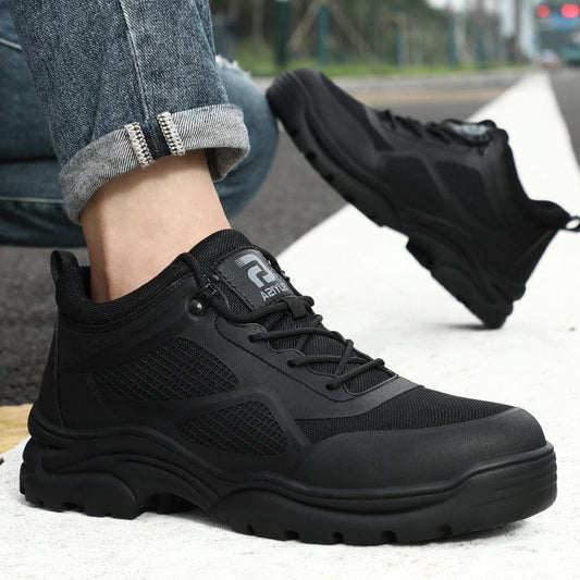 Heren Werkschoenen met Stalen Neus en Antislipzool lage model