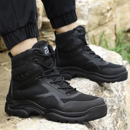 Heren Werkschoenen met Stalen Neus en Antislipzool hoge model