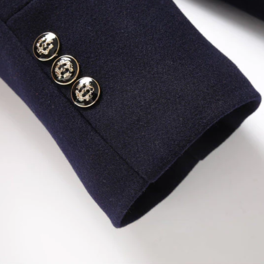 Heren Mantel Winterjas met Sjaal Kraag en Slanke Pasvorm