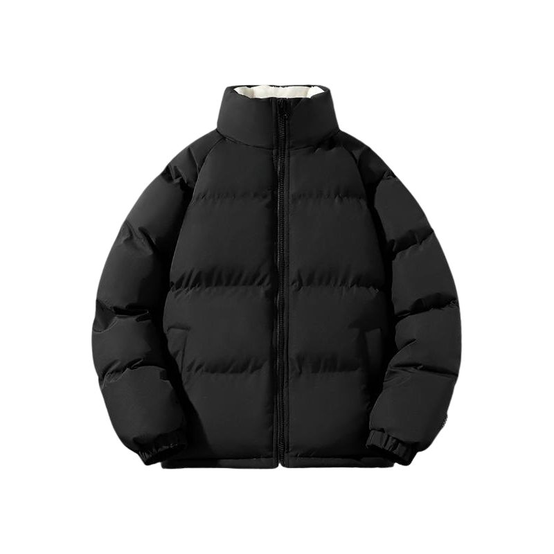 Heren Puffer Winterjas met Hoge Kraag Fleece
