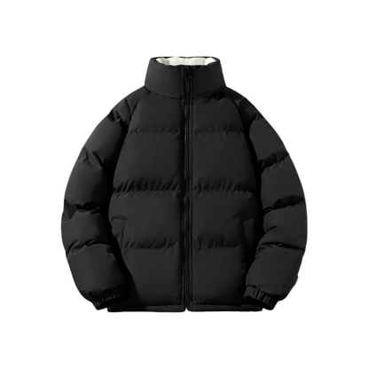 Heren Puffer Winterjas met Hoge Kraag Fleece