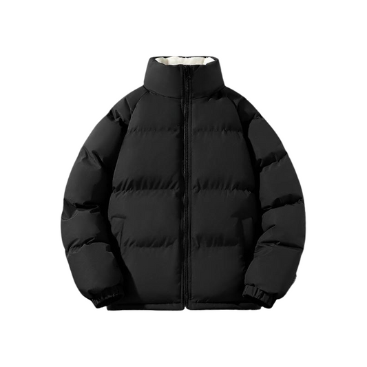 Heren Puffer Winterjas met Hoge Kraag Fleece