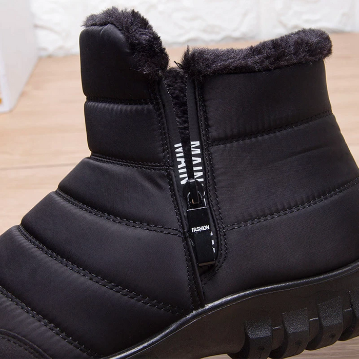 Heren Winterschoenen met Instapmodel, Ritssluiting en Gevoerde Schacht