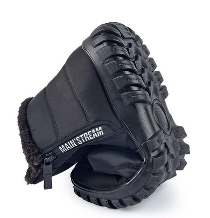 Heren Winterschoenen met Instapmodel, Ritssluiting en Gevoerde Schacht