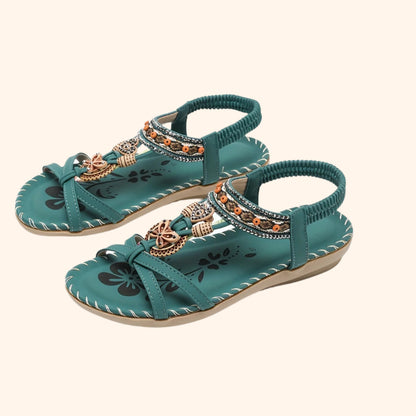 Dames Boho Sandalen met Etnische Details