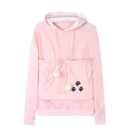 Dames Kattenknuffel Trui met Zacht Materiaal Roze