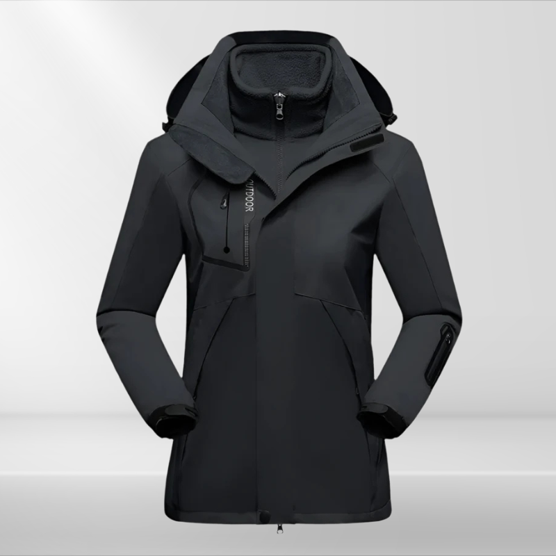 Dames Outdoor Softshell Jas Zwart