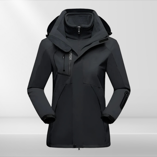 Dames Outdoor Softshell Jas Zwart