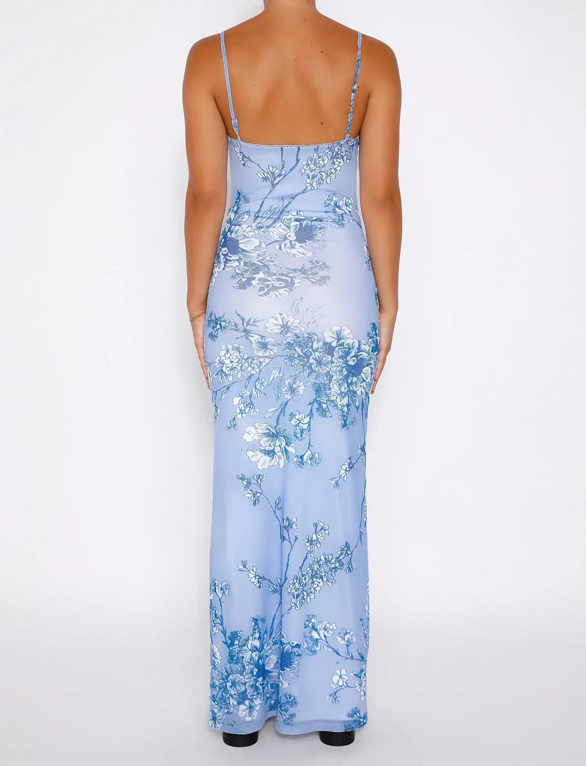 Dames Lange Jurk met Bloemenprint