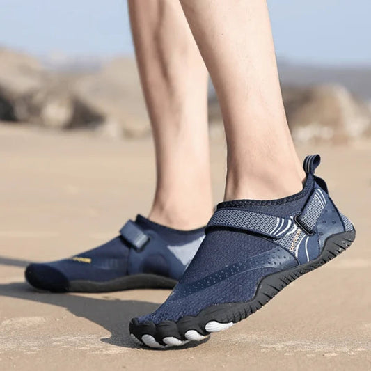 Lichte Barefoot Waterschoenen Dames en Heren met Antislip Zool Donkerblauw
