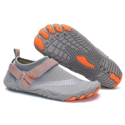 Lichte Barefoot Waterschoenen Dames en Heren met Antislip Zool Grijs